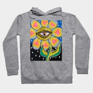 Trippy Rainbow Flower Hoodie